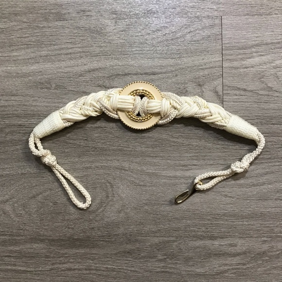 Beautiful vintage rope white, cream and gold belt - Picture 6 of 8